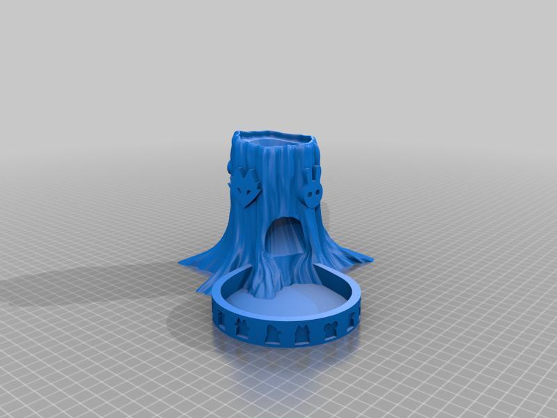 Root-Inspired Dice Tower