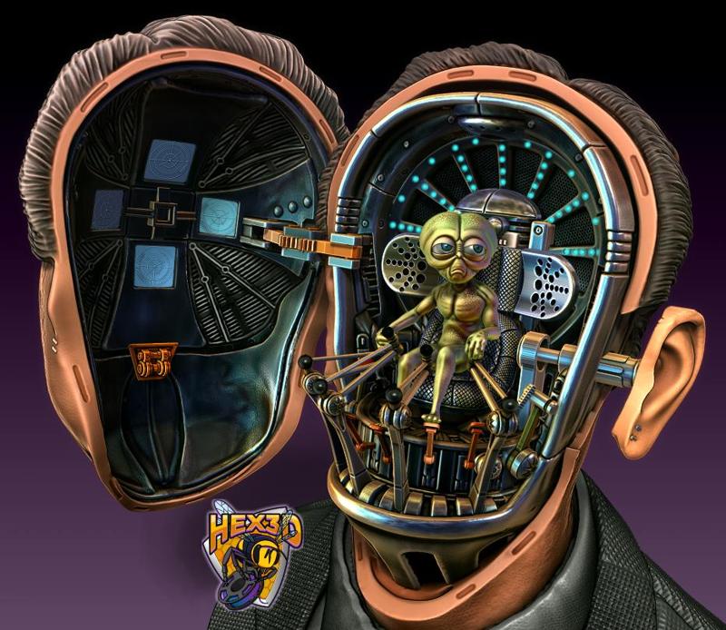 Men In Black -  Gentle Rosenburg Alien Bust 1:1 Scale