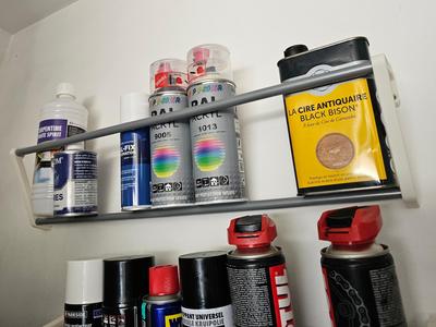 Bracket for spray can support