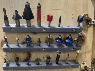 Router Bit Holder - Wall Mounted