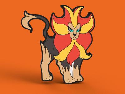 Pyroar Lightbox