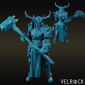 Oath of Preservation Paladin with Hammer (Female) (Pre-supported)