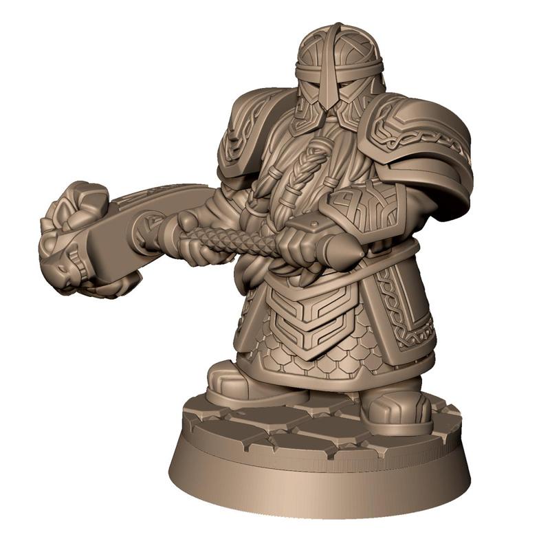 Steel Ram Clan dwarf hammer warrior
