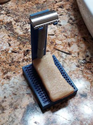 Safety Razor & Soap Holder