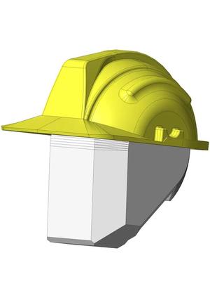 Dummy 13 Bau Helm - WORKER HELMET 100% & 250%   