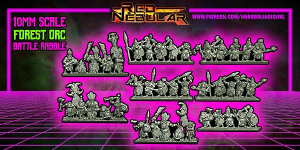 Forest Orc Rabble (10mm scale)