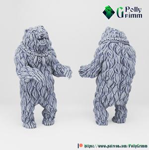 Tabletop historic miniature. Wild west set. Native American Shaman in animal form bear