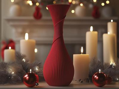 Yuletide Vase for Simple Festive Home Decor
