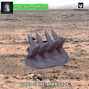 Wood Spike Barricade (Pre-Supported)