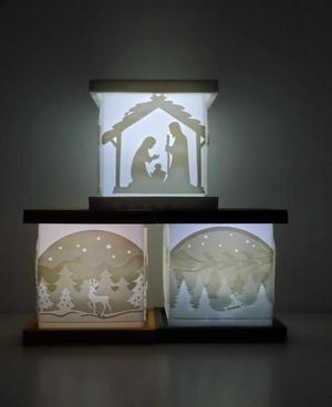 Christmas lithophanes boxes