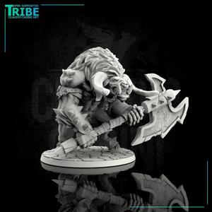 (L 0003) Minotaur with big axe (Large)