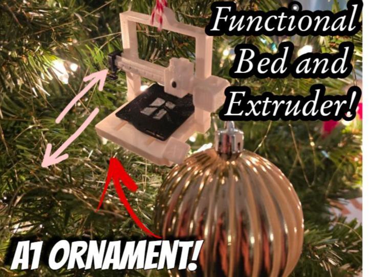 Bambu Lab A1 Christmas Ornament
