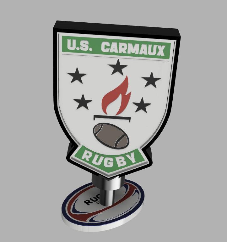 box lumineuse club de rugby carmaux