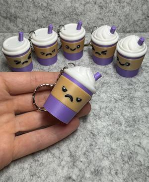Kawaii To Go Coffee Cup Container Keychain