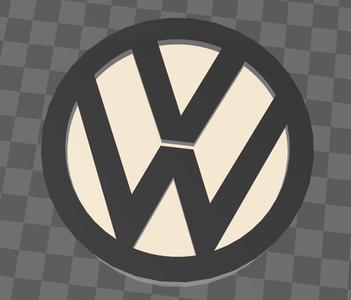 VW Logo Zweifarbig