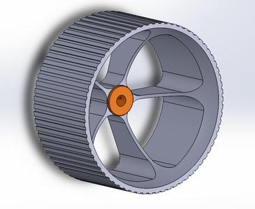 Replacement wheel for Rubbermaid bin
