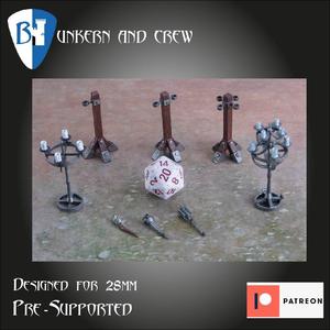 Torch and Candle Holder