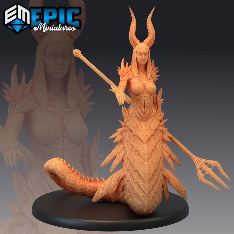 Volcanic Salamander / Female Fire Monster / Lava Serpent