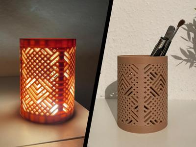 Lattice Pattern Pen Holder