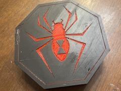 Black widow dice box