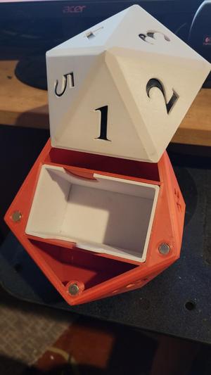D20 EDH Deck Box and Dice Holder