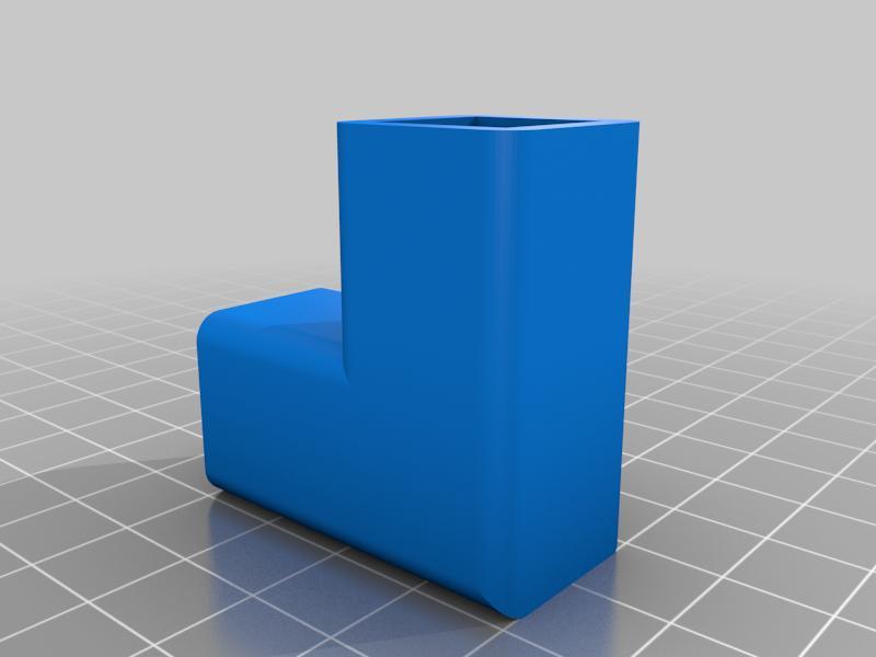 Square tube connector, joint
