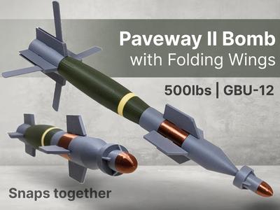 Paveway II Laser-Guided Bomb with Rotating Wings