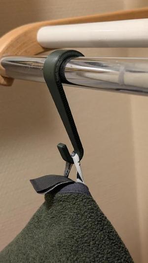 Clothing rail hook   