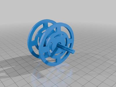 Coil Frame With Lego Axle Attachment (With Supports)