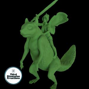 Fairy riding Squirrel