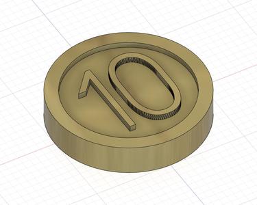 Large Lego Coin