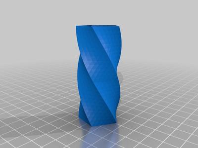 Rectangular Spiral Vase