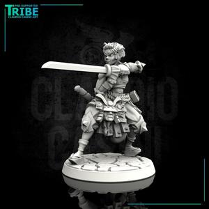 (0038) Female elf human tiefling oni kitsune samurai
