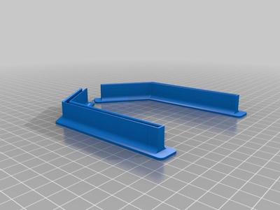 Heroquest - DM screen's supports - flaps elongated to fit my Danish screen better.