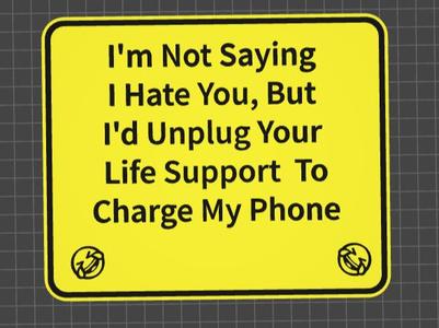 funny sign unplug you