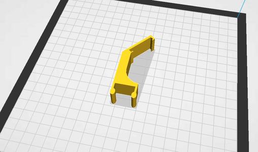 LED Bar Mount Alu X Profile (Ender 5)
