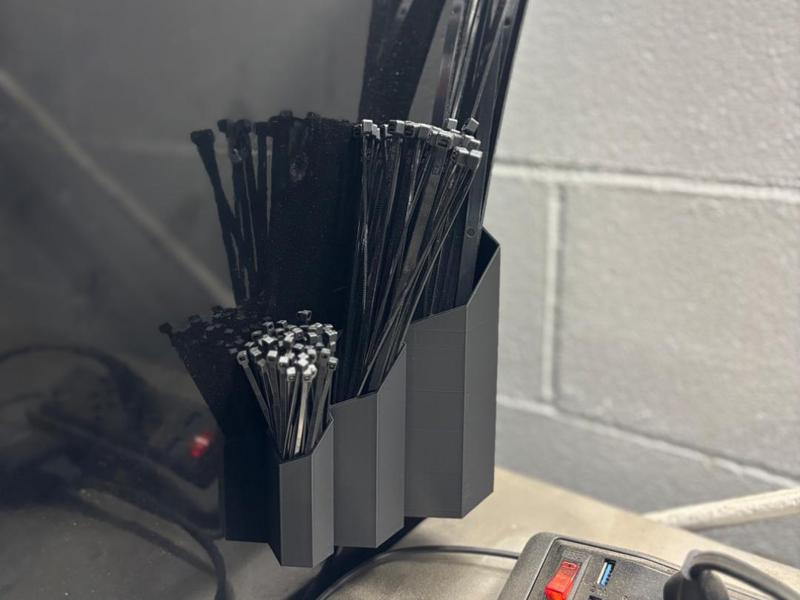 Hexagon Ziptie Holder