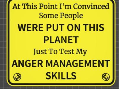 funny sign anger management