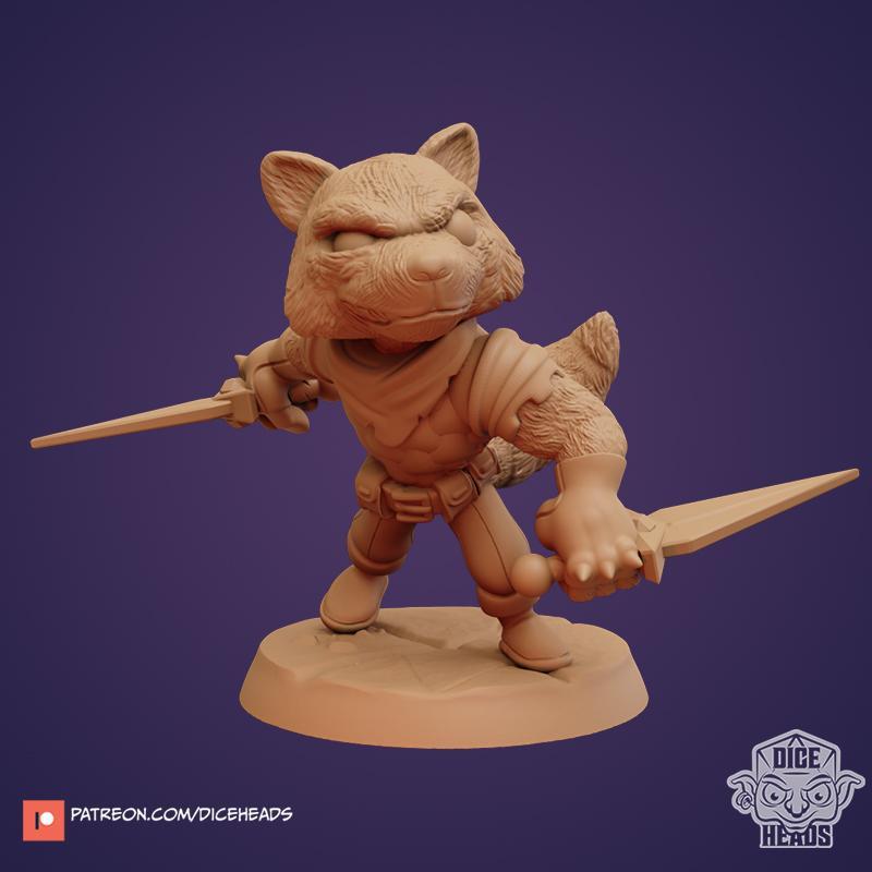 Raccoon Rogue (pre-supported)