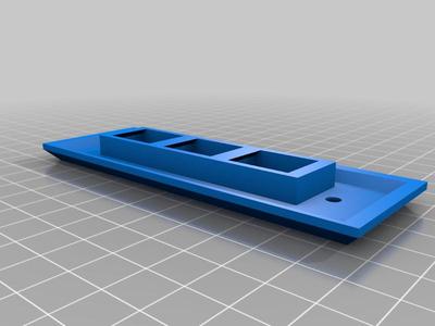 WALLY Mini Narrow Ethernet Switch Plate, 3 ethernet jacks