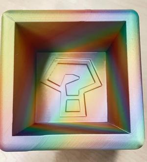 Mystery cube Sticky Note Holder   