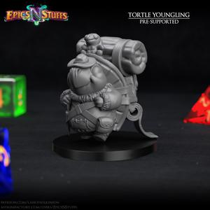 Tortle Youngling Miniature - Pre-Supported