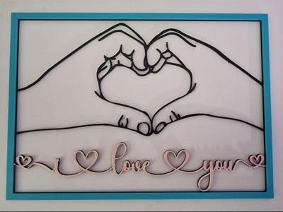 love sign - a gesture of love - wall art