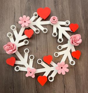 Building Bricks Wreath Rose