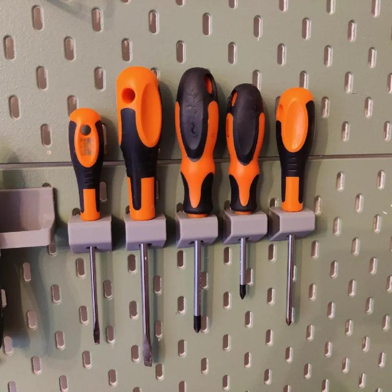 Ikea Skadis Screwdriver mounts   