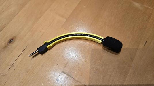 Adjustable Curved Guide for "Logitech Pro X Wireless" Microphone   