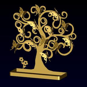 Butterfly Tree Jewelry Box 3D