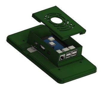 PI 3 / 4 Raspberry 7 Zoll Display Gehäuse 