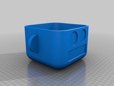 3D Robot Head Storage Container