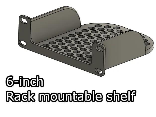 6-inch 3D printable shelf   
